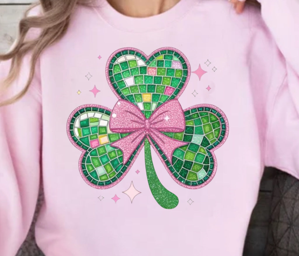 Shamrocks and Bows sweatshirt