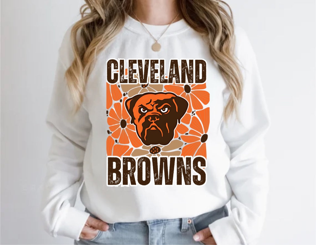 Cleveland Brown's Floral Dawg pound
