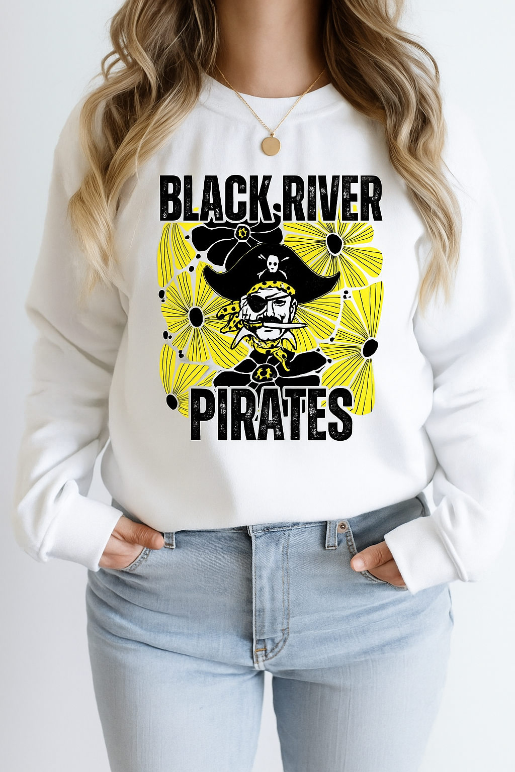 Black River white Floral