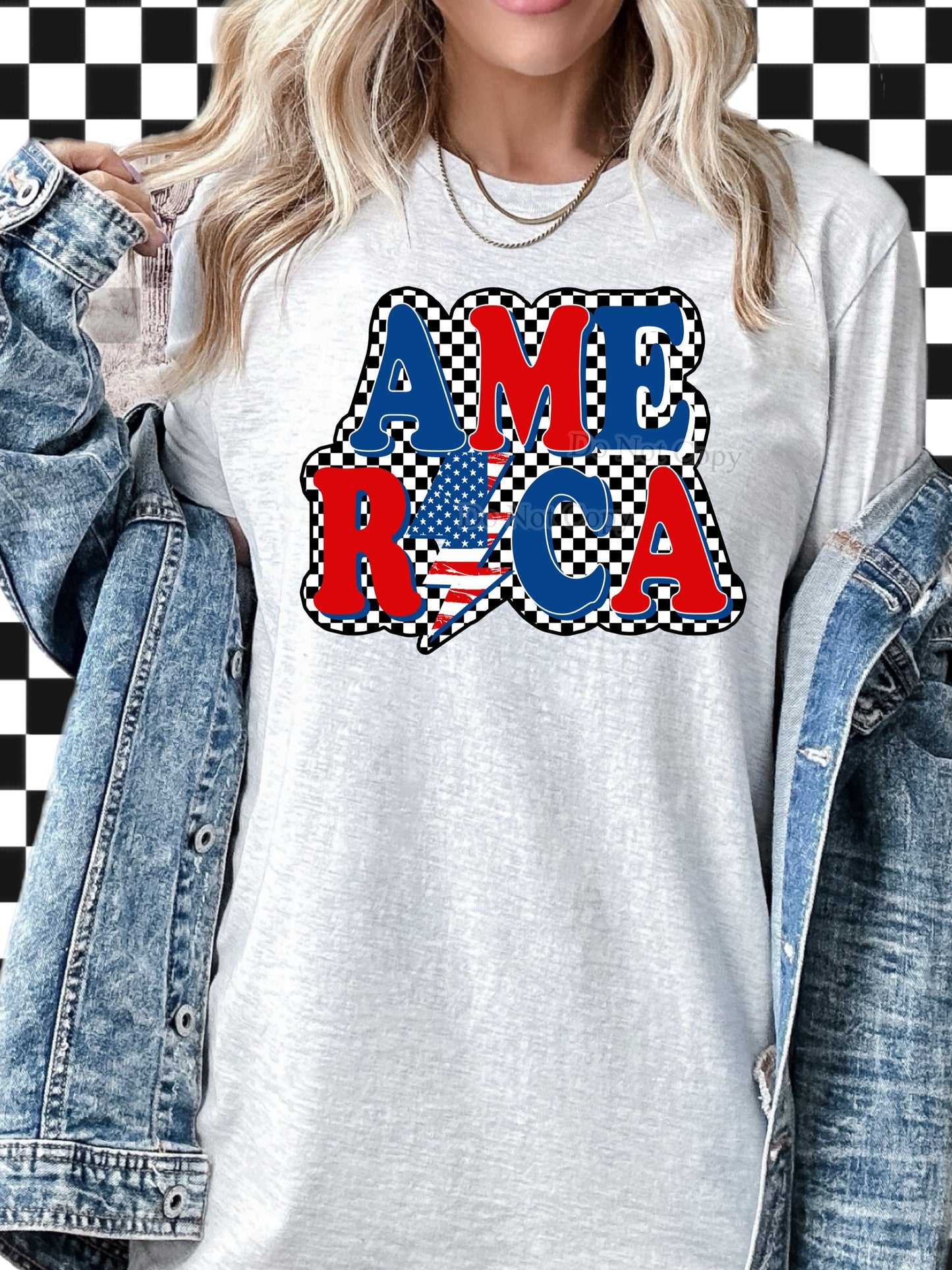 Retro America Lightening bolt Tee