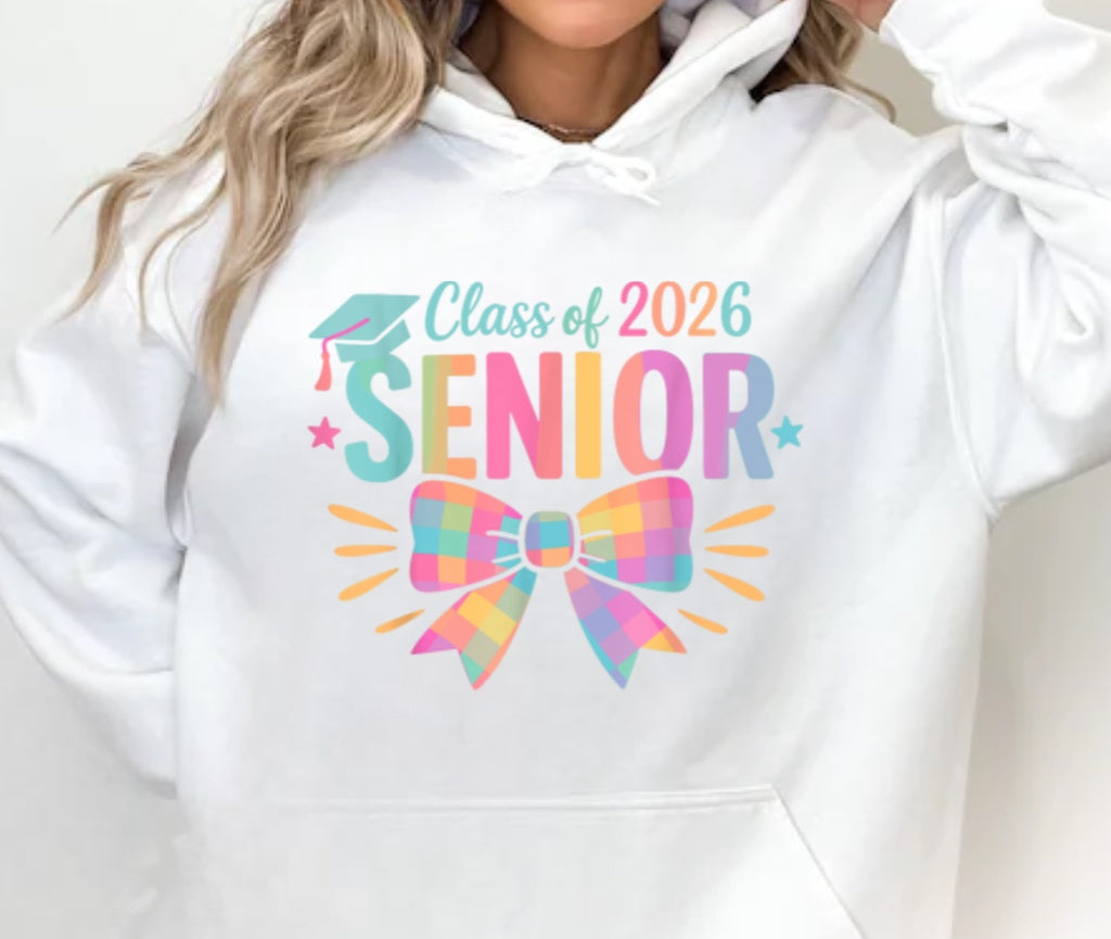 class of 2026 multi colored bow