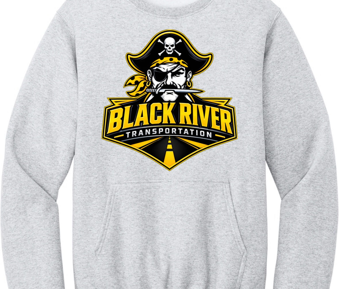 Black River Transportation Road to success Crewneck sweatshirt with pockets