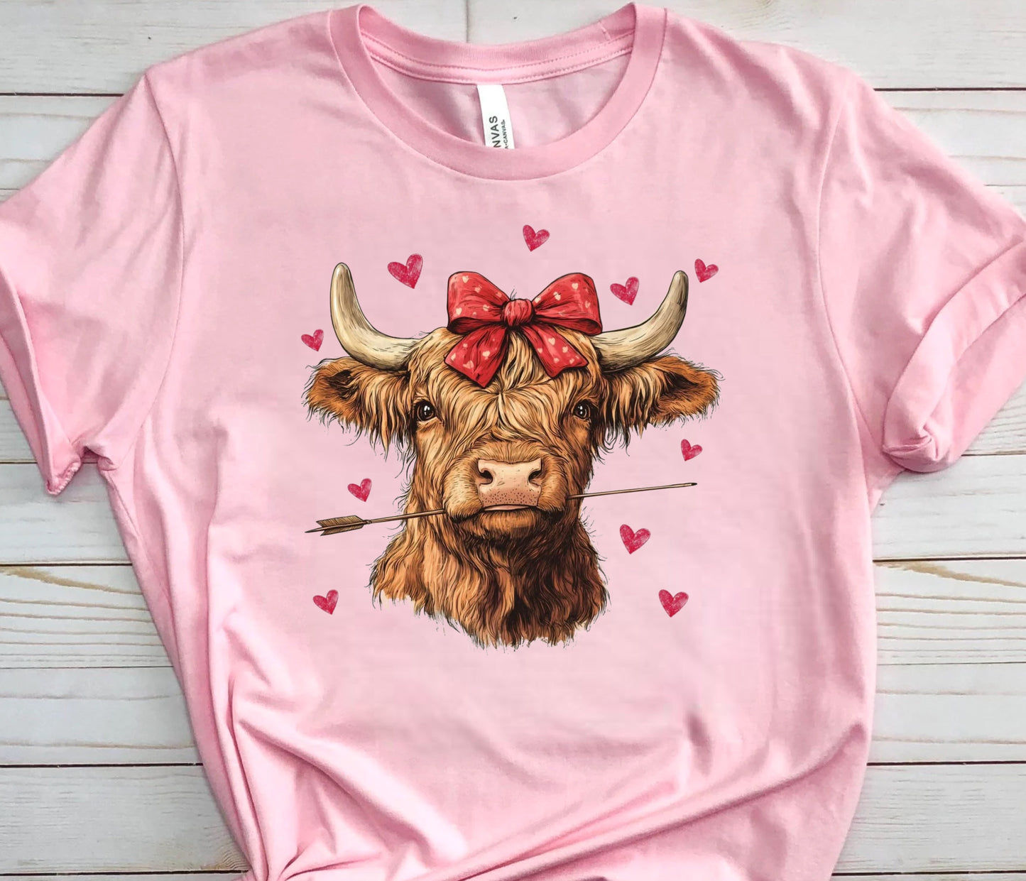 Valentine's Day highland tee
