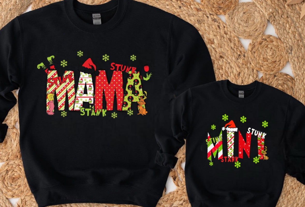 Mama custom holiday sweatshirt