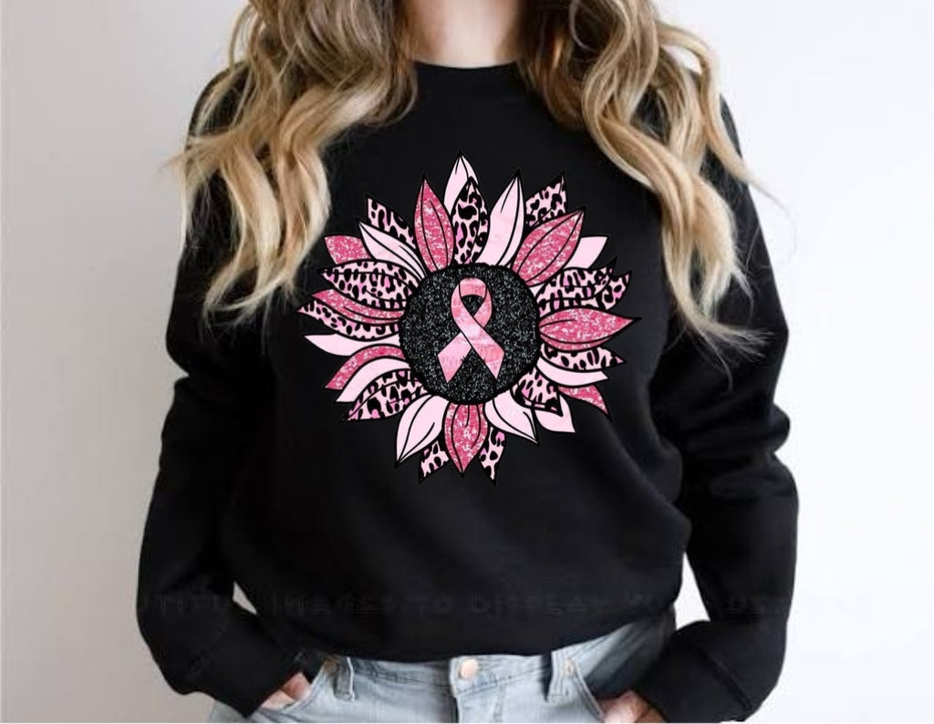 Breast cancer awareness flower