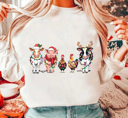 Christmas Farm Friends sweatshirt