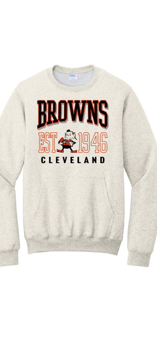 Browns Est 1946 Crewneck sweatshirt with pockets