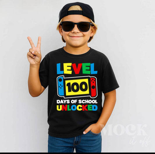 Level 100 days of school unlocked
