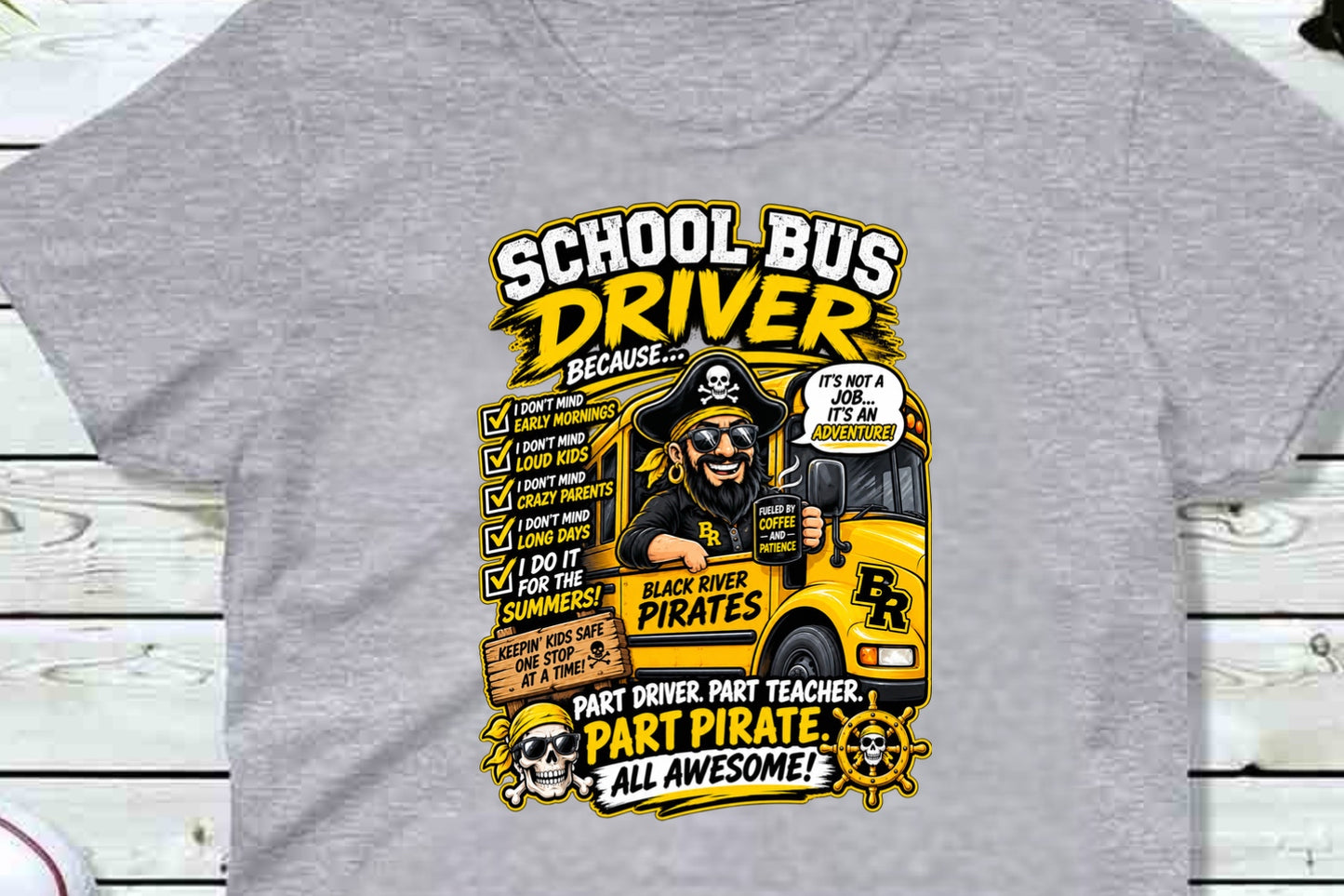 BR school Bus Driver T-shirt