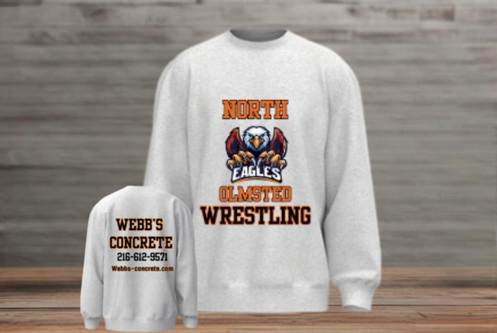 North Olmsted Wrestling Hoodie/crewnecks YOUTH