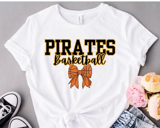 Pirates Basketball with bow