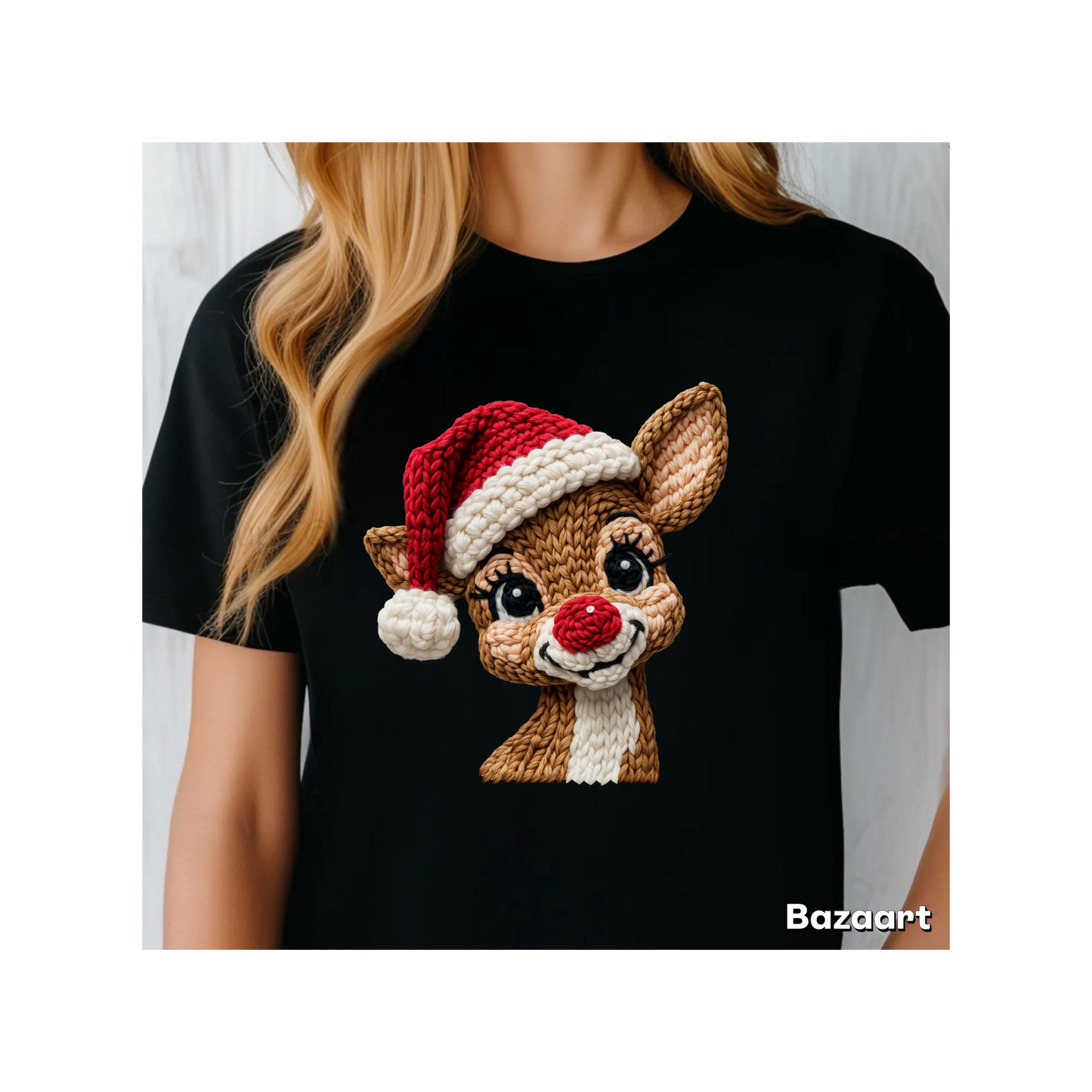 Faux Yarn Reindeer tee