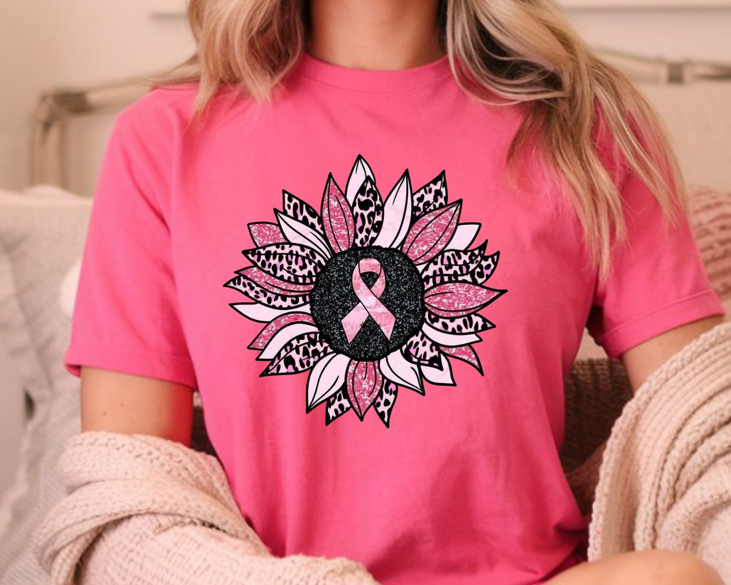 Breast cancer awareness flower