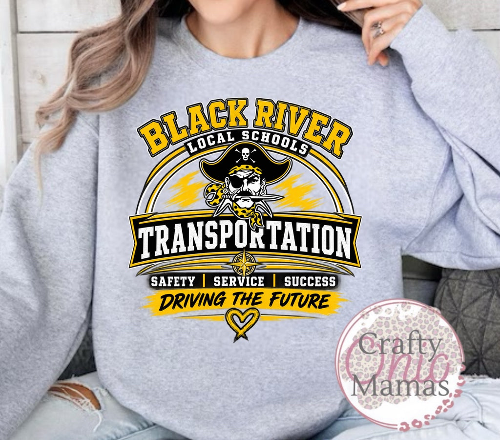 BR local schools transportation Crewneck sweatshirt