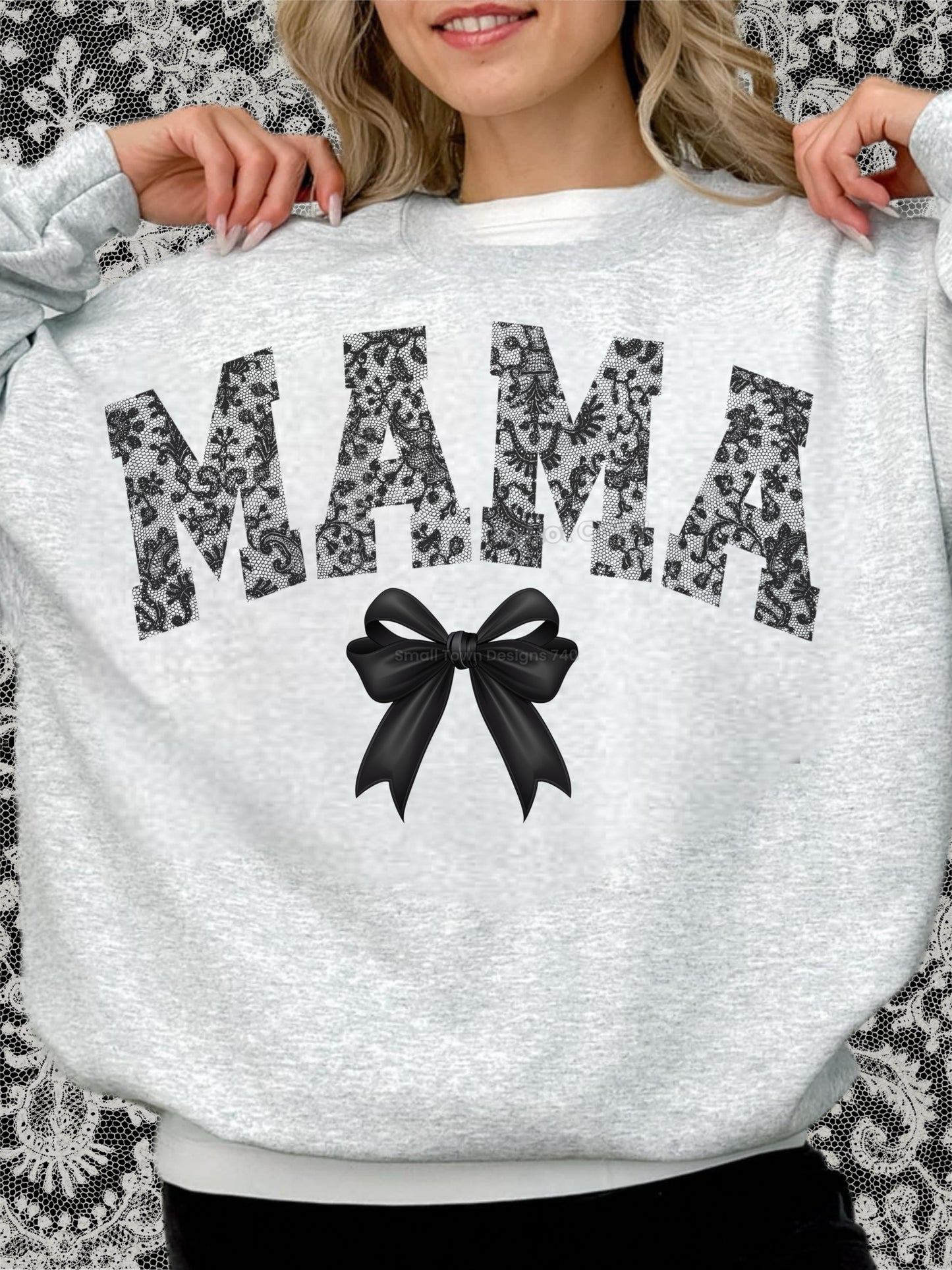 Black Lace Family Bow