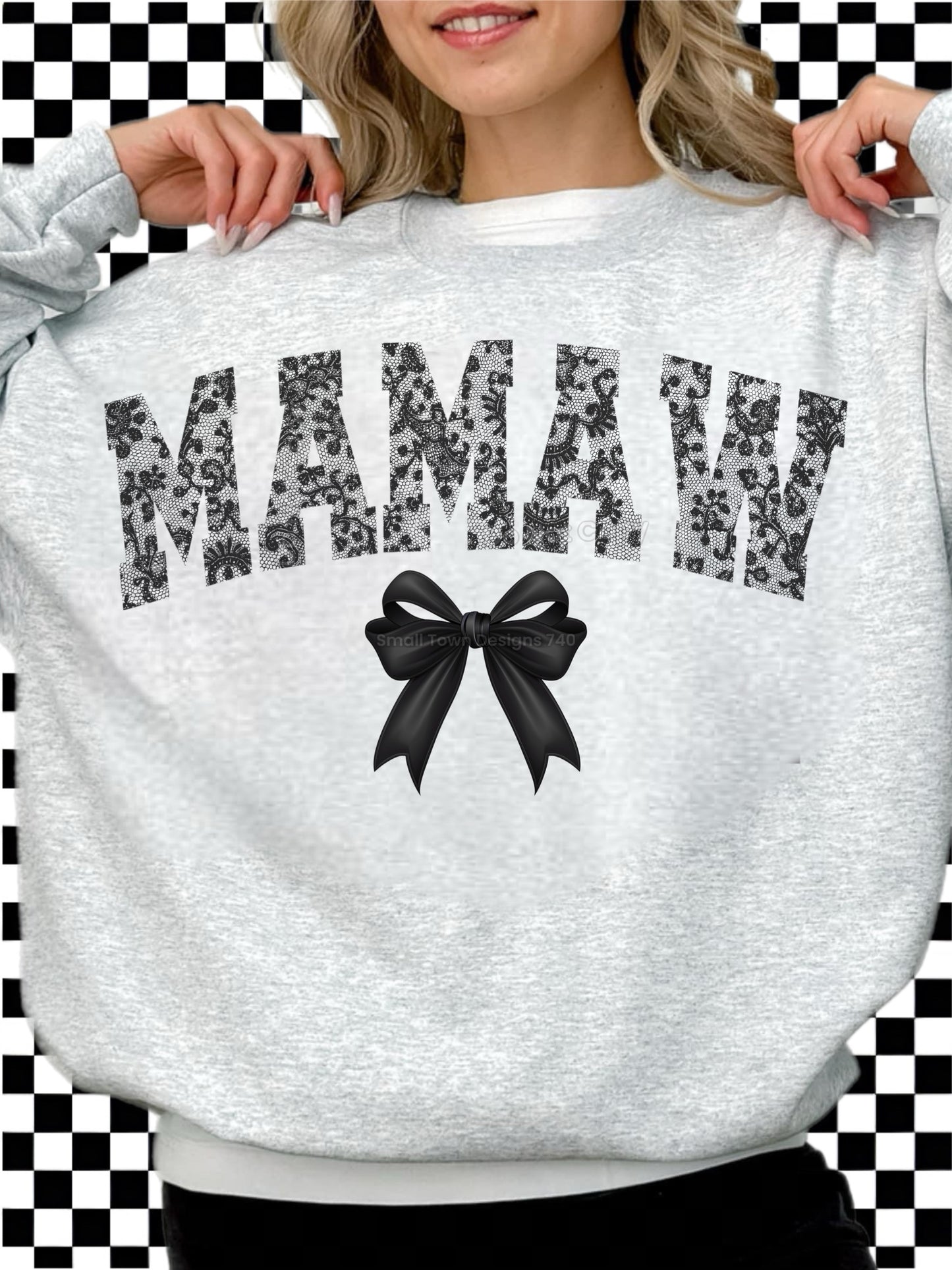 Black Lace Family Bow