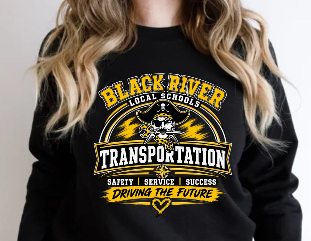 BR local schools transportation Crewneck sweatshirt