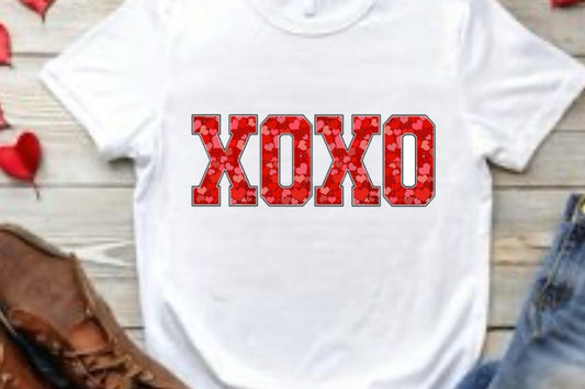 XOXO sparkle white T-Shirt
