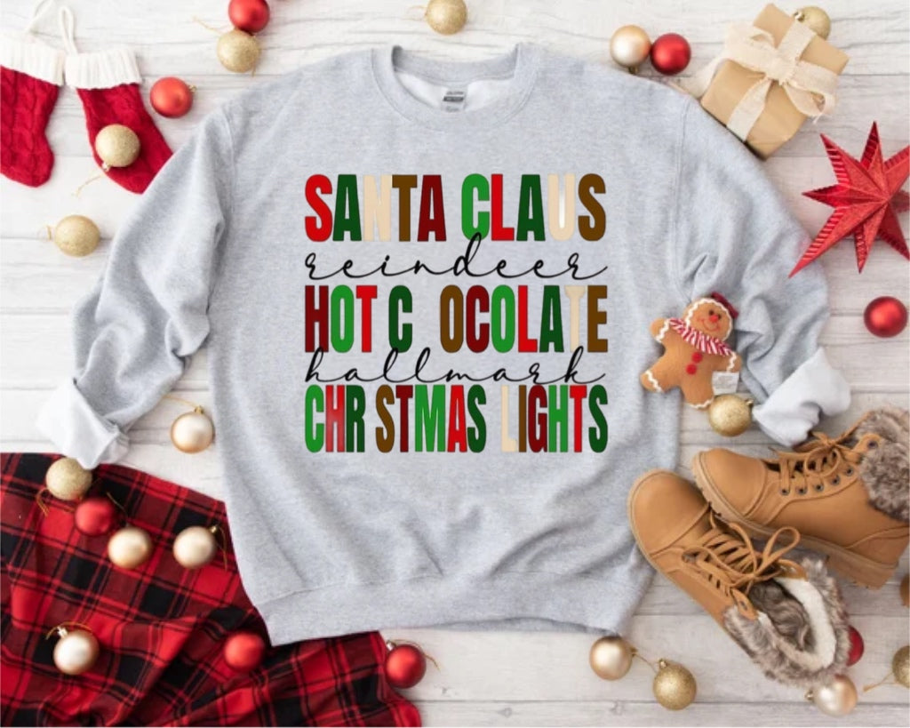 All the Christmas things sweatshirt