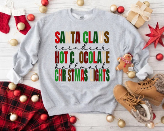 All the Christmas things sweatshirt