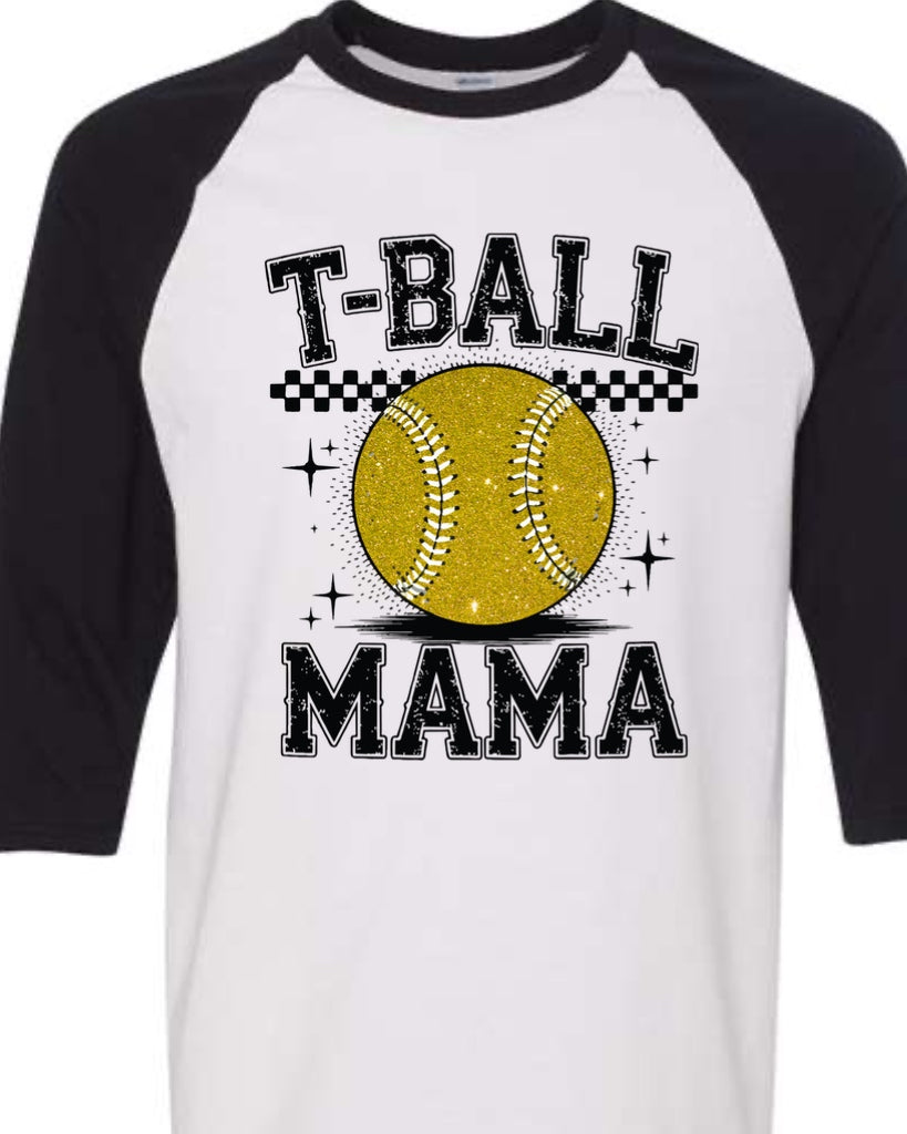 T-ball Mama Baseball Tee