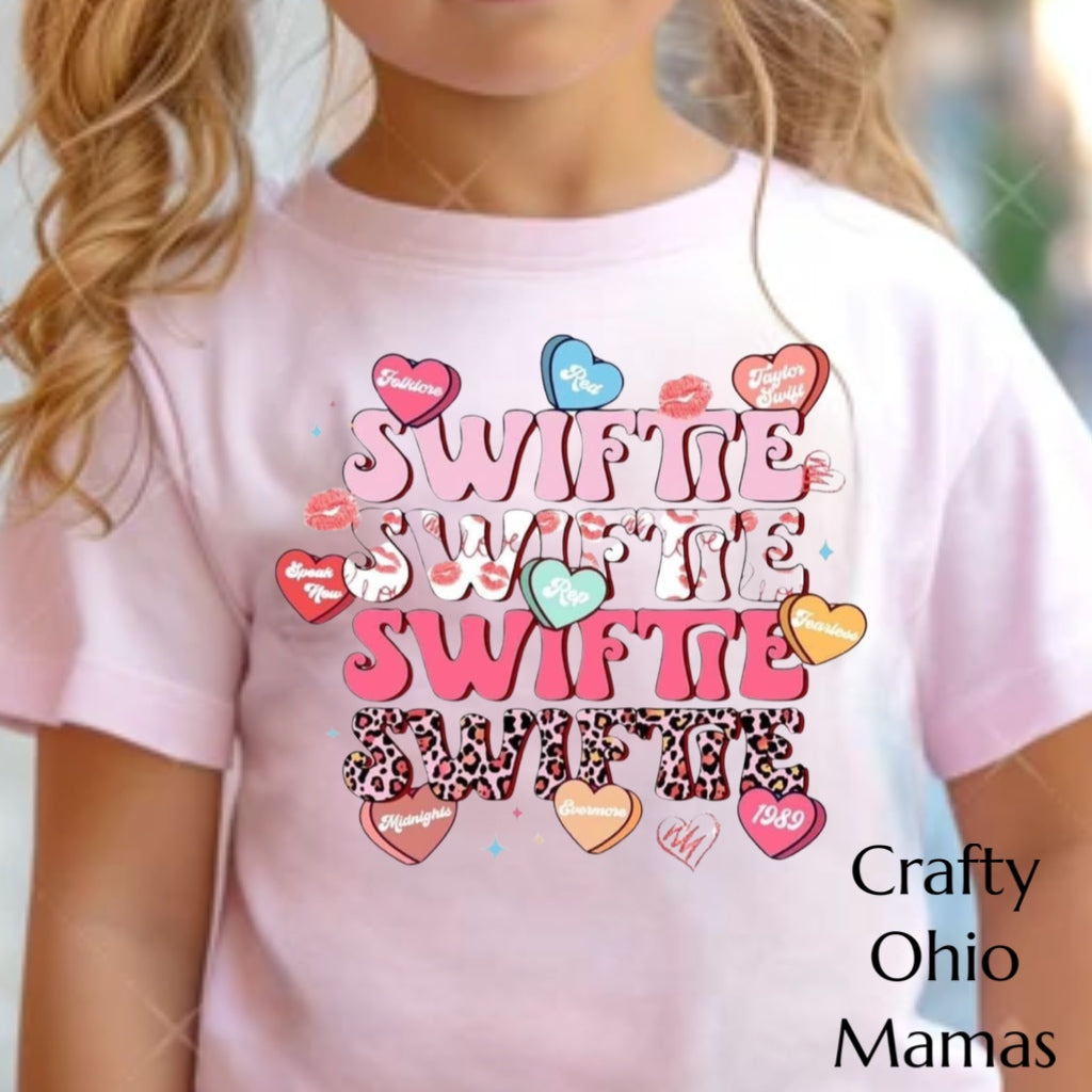 Swiftie valentine  pink Tshirt