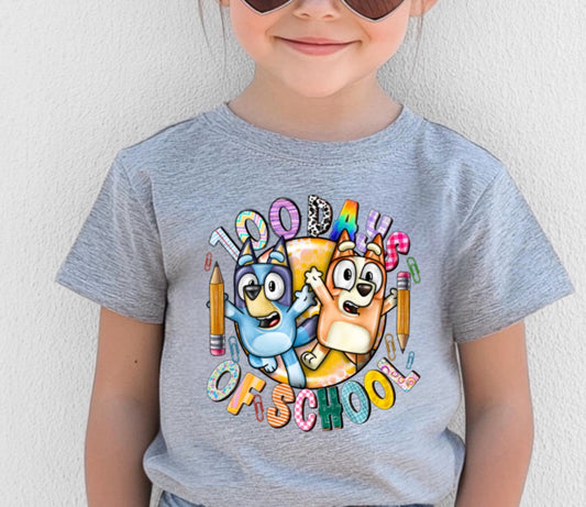 100 days of school bingo and bluey