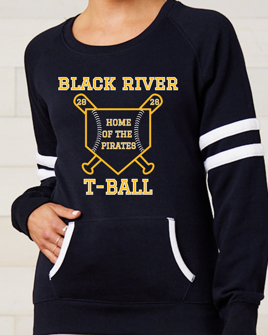 Black River T-Ball  varsity crewneck with pockets