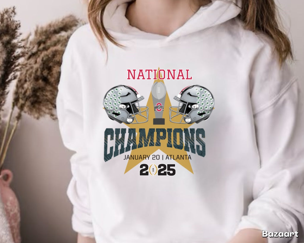 National champions hoodie sweatshirts Ohio state football