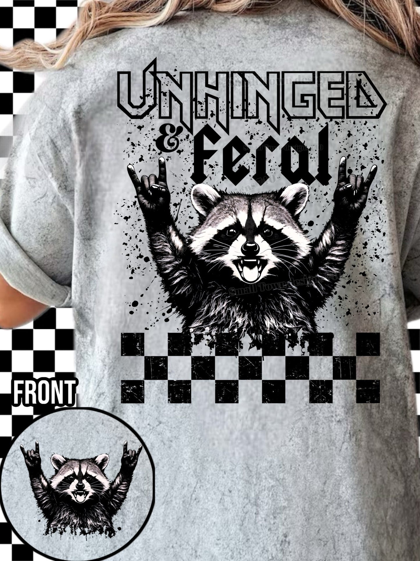 Unhinged & Feral Racoon tee