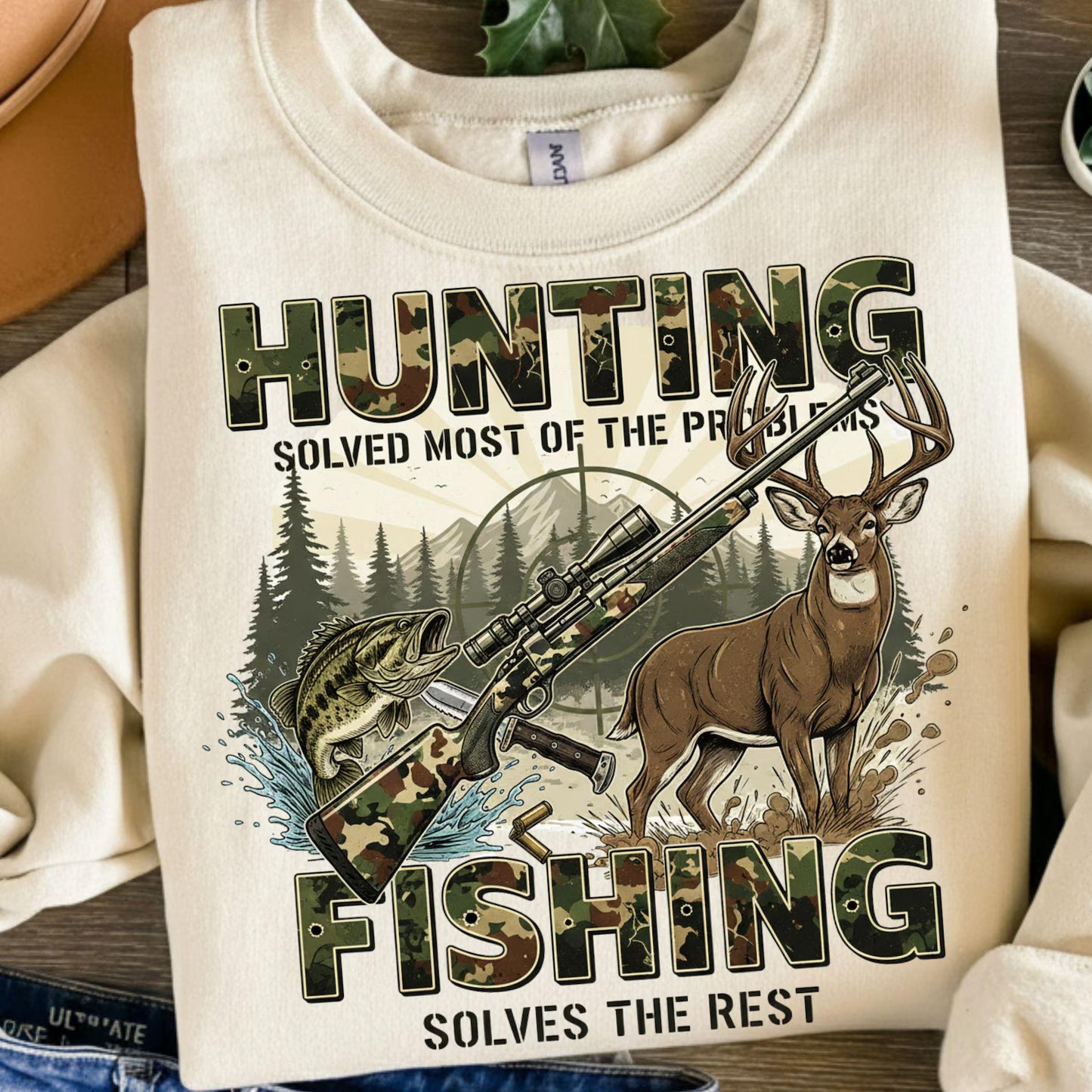 Hunting solved most of the problems fishing solves the rest