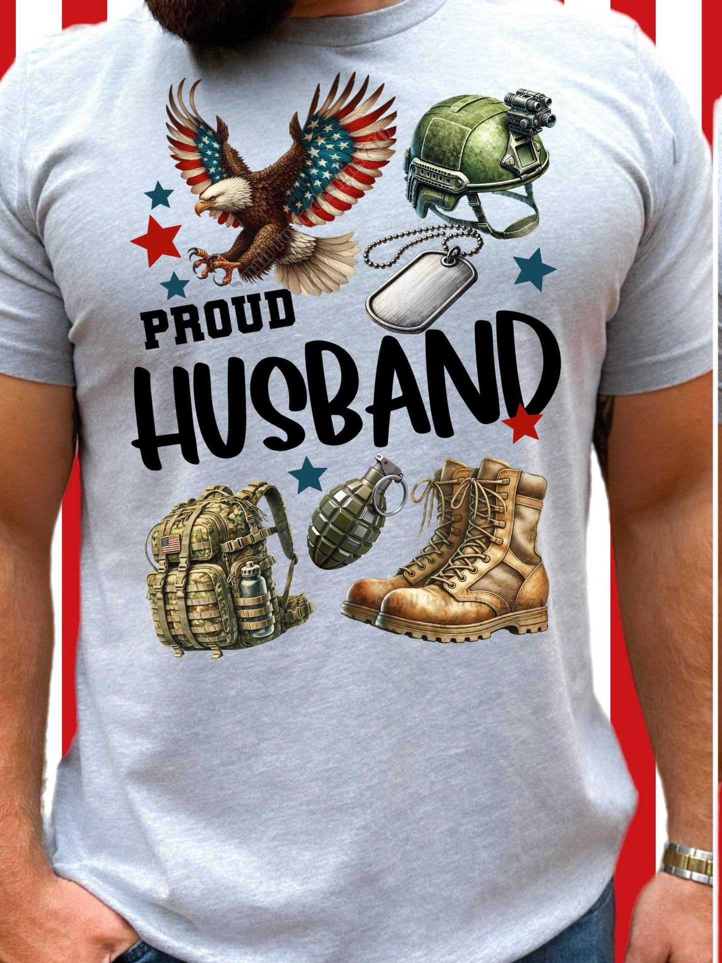 Proud Family matching Military T-shirts