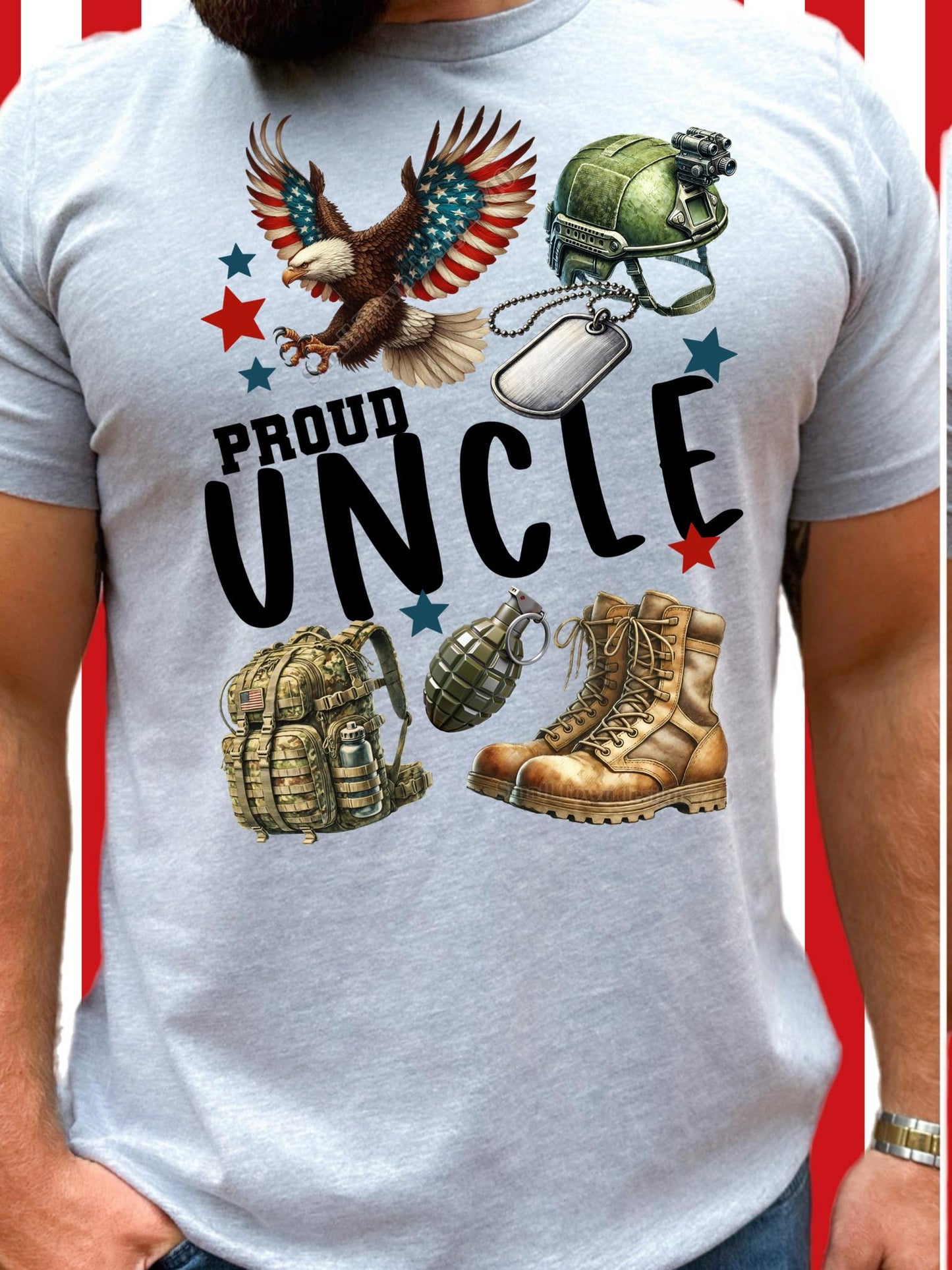 Proud Family matching Military T-shirts