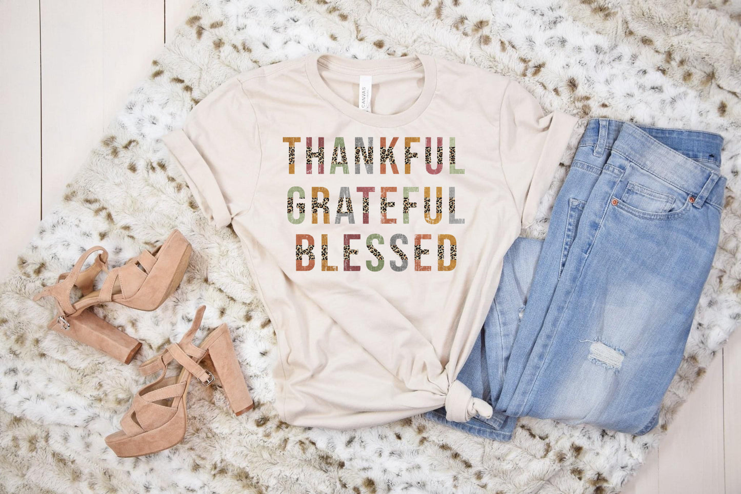 Thankful grateful blessed Tee