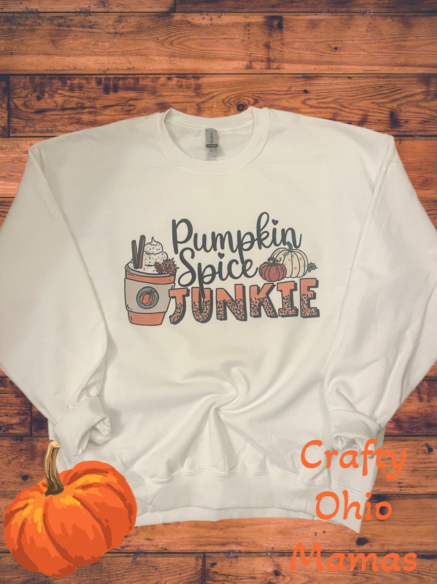 Pumpkin spice junkie crew neck