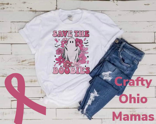 Save the boobies pink Tee