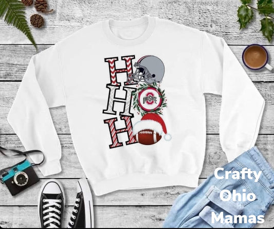 Ho Ho Ho Ohio state crew neck